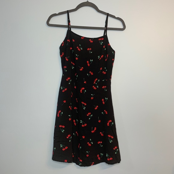SHEIN Cherry Fit and Flare Spaghetti Strap Dress - Picture 3 of 5